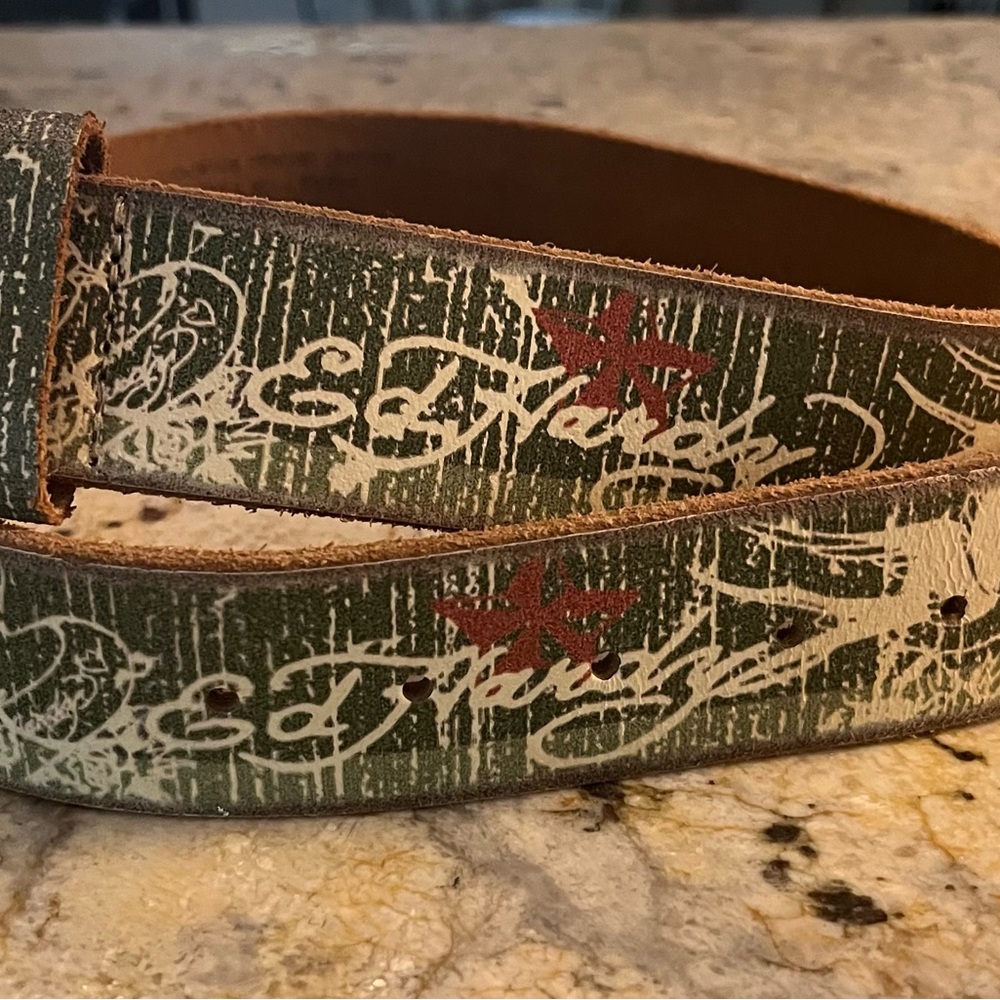 Vintage Ed Hardy Leather Belt